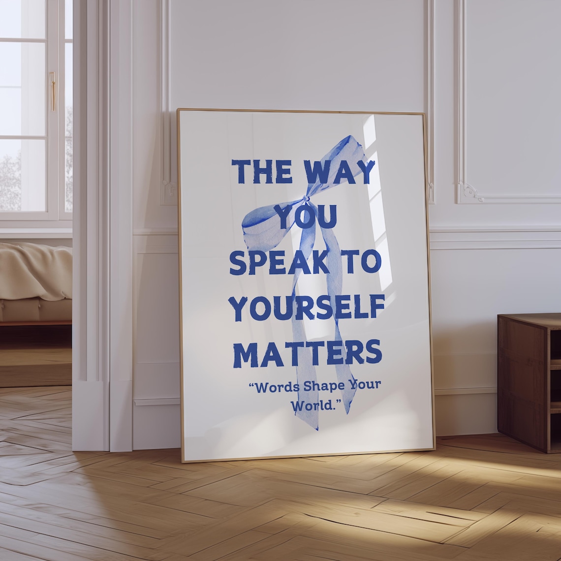 The Way You Speak To Yourself Matters Print, Mental Health Therapy ...