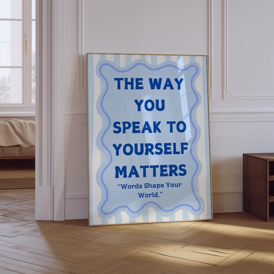 The Way You Speak To Yourself Matters Print, Mental Health Therapy ...
