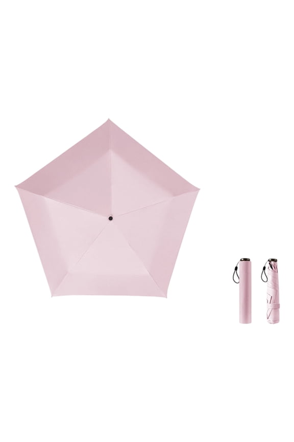 Way s Way 103g Ultra Light Folding Umbrella, UPF50+ Black Coated Pencil Umbrella for Student Commute Travel Outdoor Shopping Camping