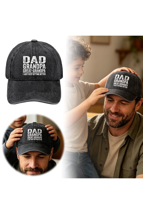 Way s Way Dad Grandpa Baseball Cap Customized For Her Exercise Daily Hat Outdoor Cowboy Style Father Day