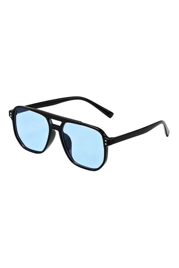 Way s Way Jelly Color Retro Sunglasses, Double Bridge UV Protection Sports Glasses Lightweight for Cycling Running Driving Outdoor Daily