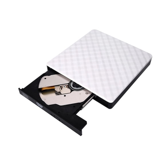 Way s Way Patterned Slim External DVD Recorder, USB 3.0 High Speed Quiet Optical Drive for Data Backup Media Archiving Home Office