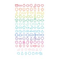 Curly Letter E Cookie Cutter - 4 Inches Tall, Durable Plastic, Hand Wash