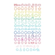 Assorted Shapes Plastic Cookie Cutter Set, 110 Pieces, by Way To Celebrate
