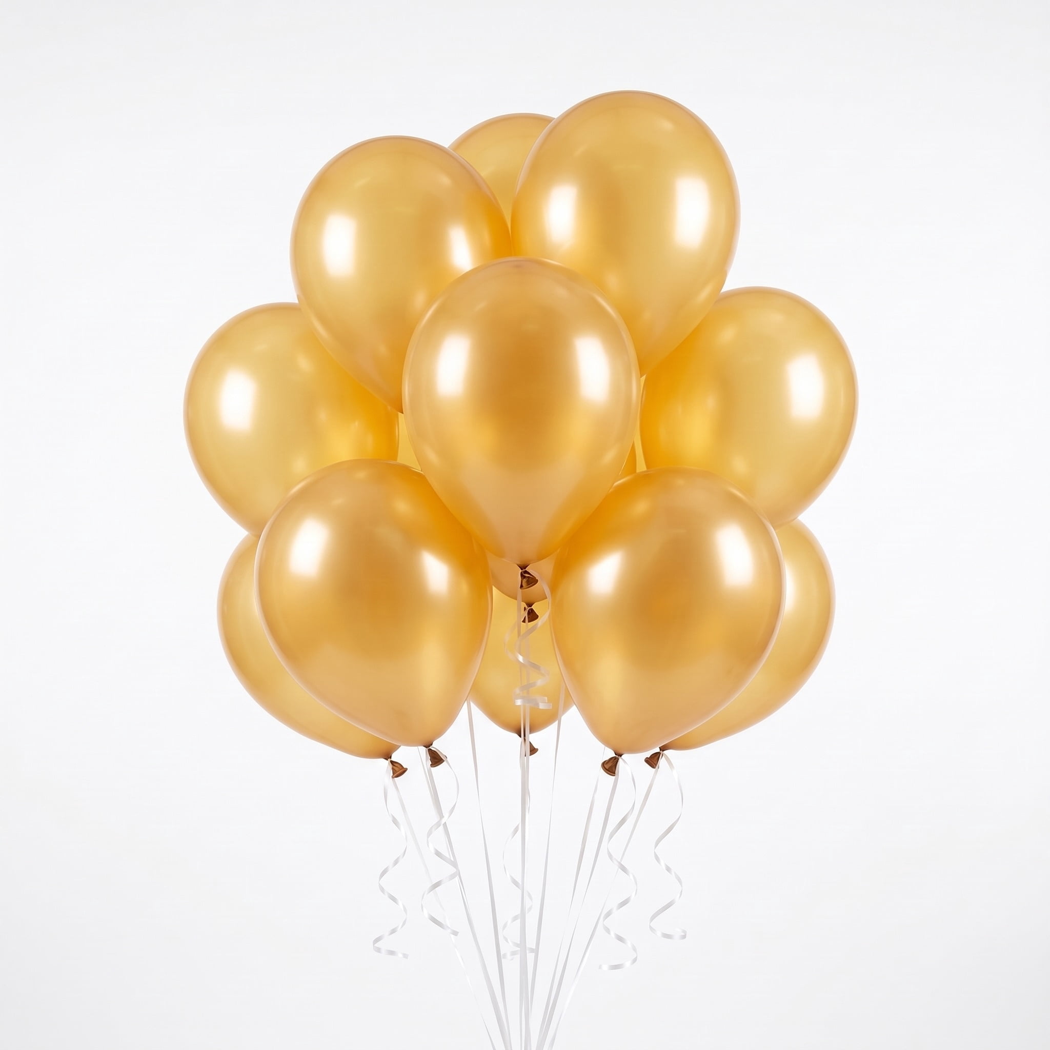12" Gold Latex Balloons, 15 Pieces, by Way To Celebrate