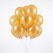 12" Gold Latex Balloons, 15 Pieces, by Way To Celebrate