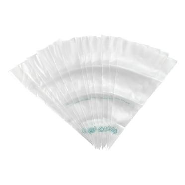 Disposable Plastic Decorating Bags, Clear, 12", 12 Count, by Way To Celebrate