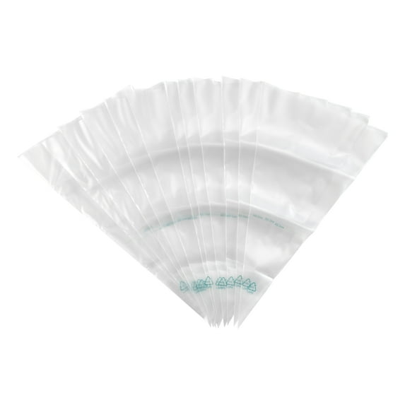 Disposable Plastic Decorating Bags, Clear, 12 inch, 12 Count, by Way To Celebrate