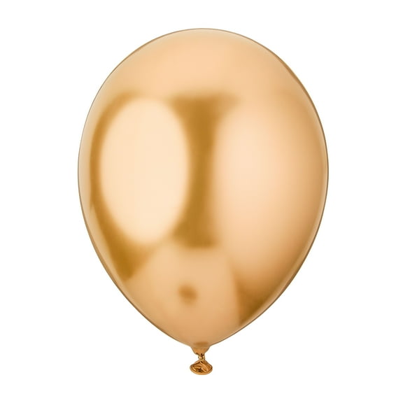 12" Gold Glossy Metallic Balloons, 5 Count, by Way To Celebrate