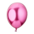 thumbnail image 1 of 12" Pink Glossy Metallic Latex Balloons, 5 Count, by Way To Celebrate, 1 of 5