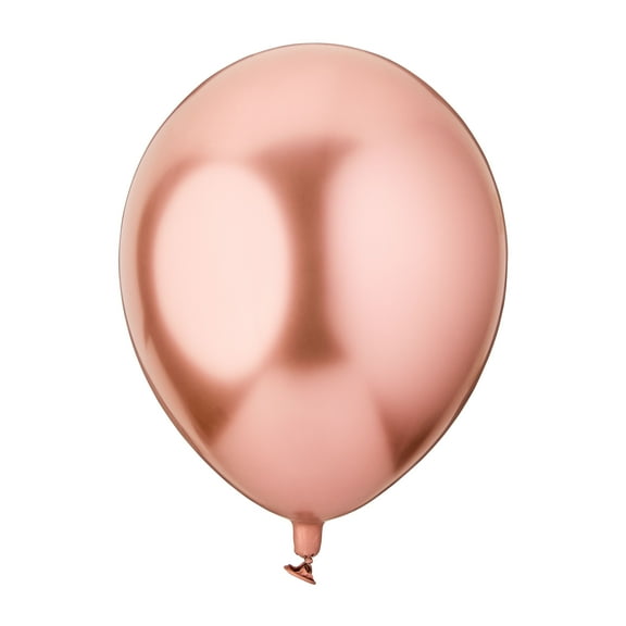 12" Rose Gold Glossy Metallic Balloons, 5 Count, by Way To Celebrate