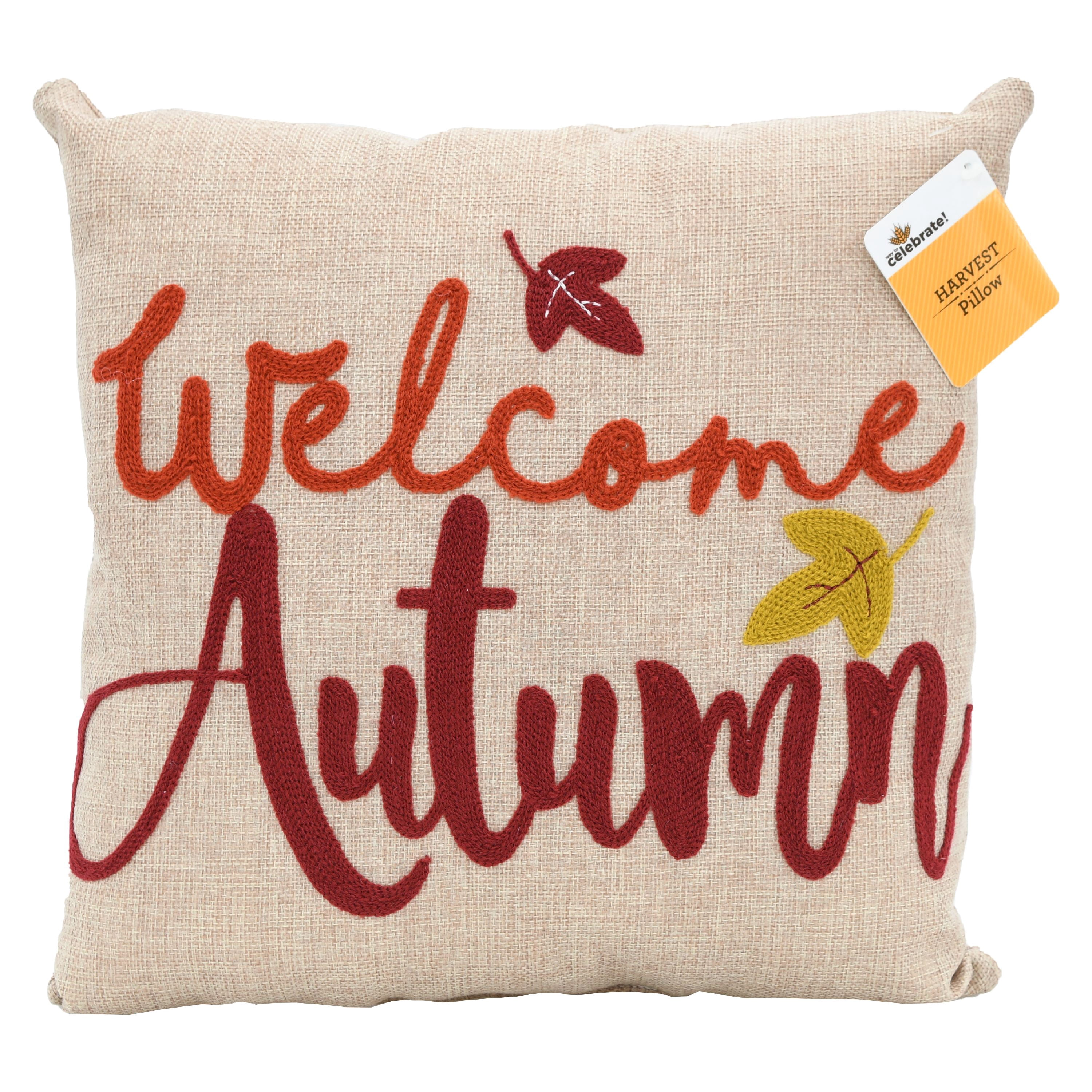 Way to Celebrate!13inch Harvest Soft Pillow ? Welcome Autumn