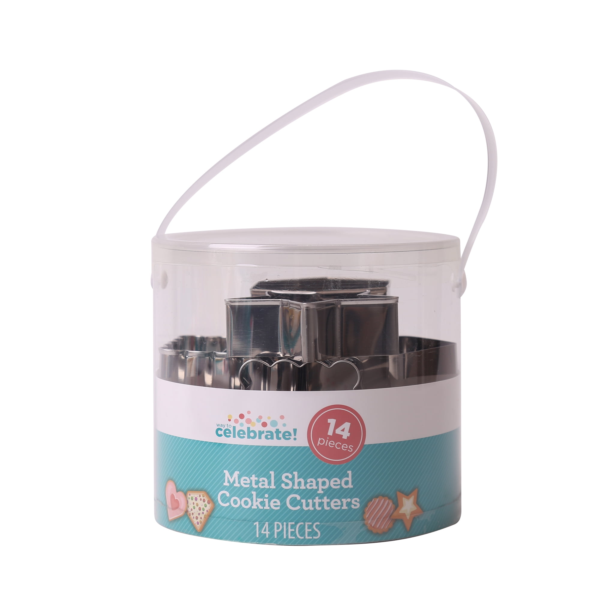 14-Piece Metal Cookie Cutter Set for Baking and Fondant