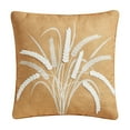 thumbnail image 1 of Way to Celebrate 18" x 18" Yellow Wheat Reversible Decorative Pillow, 1 of 5