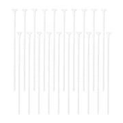 White Plastic Balloon Sticks with Cups, 19.69, 20 Pieces, by Way To Celebrate