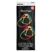 Way to Celebrate! 2ct Plastic Glow Caps Party Favors, Multi-Color