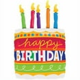thumbnail image 1 of 35" Multicolor Happy Birthday Cake Foil Balloon, by Way To Celebrate, 1 of 3