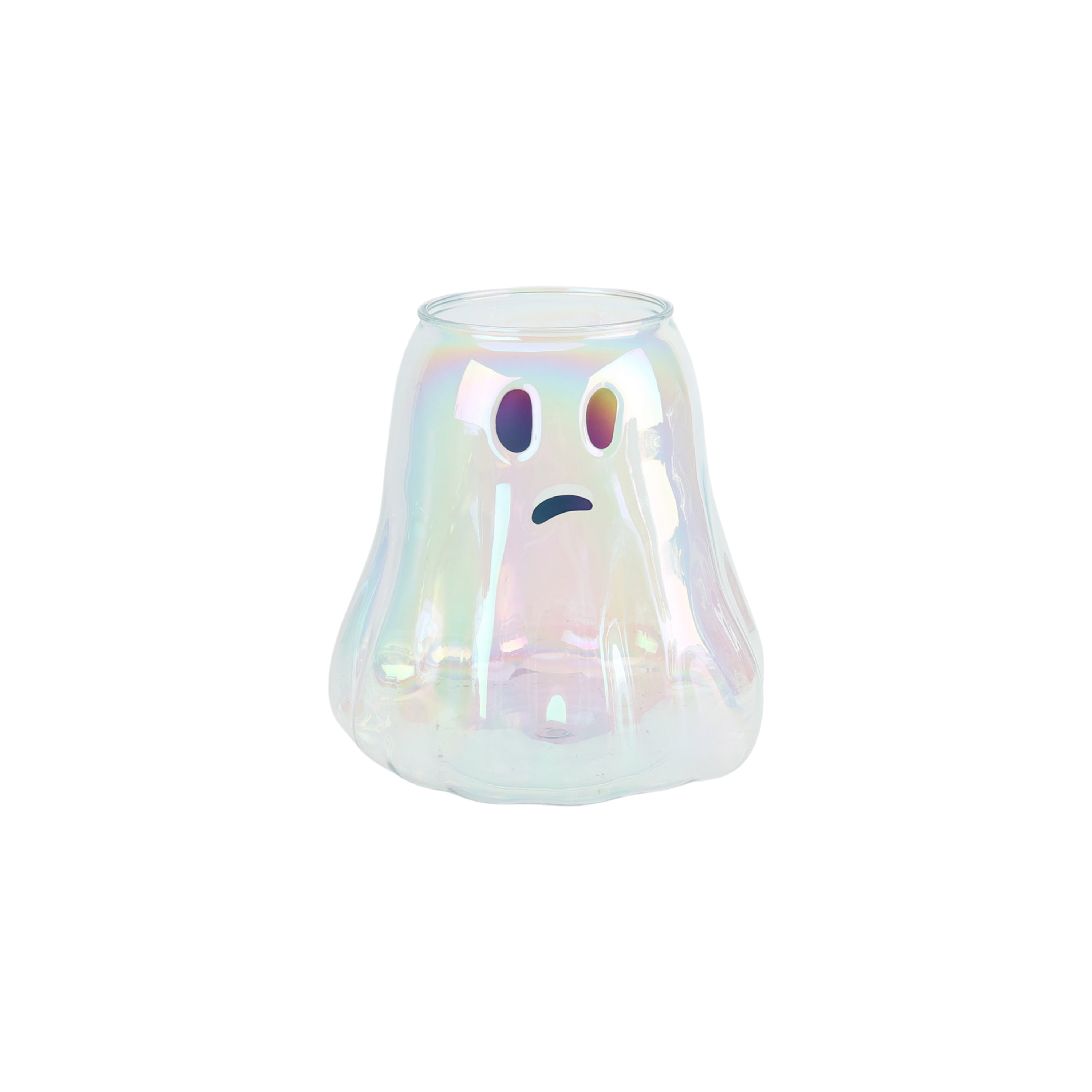 Way to Celebrate 4.5 Quart Acrylic Iridescent Ghost Bucket, White