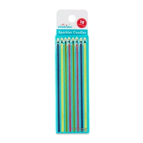 Multicolor Sparkler Birthday Candles, 18 Count, by Way To Celebrate