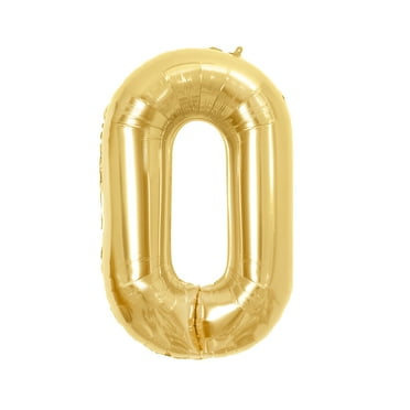 42" Gold Number 0 Foil Balloon, by Way To Celebrate