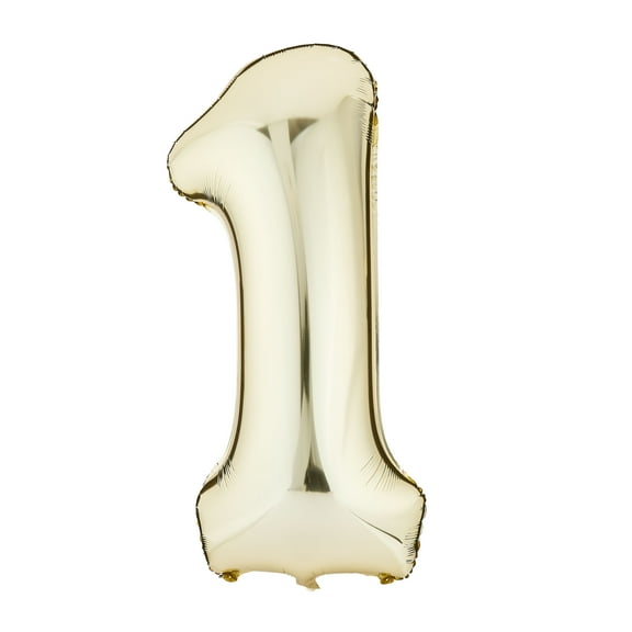 34" Gold Number 1 Foil Balloon, by Way To Celebrate