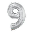 thumbnail image 1 of Way to Celebrate 42" Number 9 Silver Balloon, 1 of 2