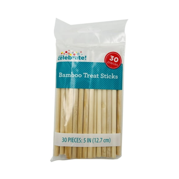 5" Bamboo Treat Sticks, 30 Count, by Way To Celebrate