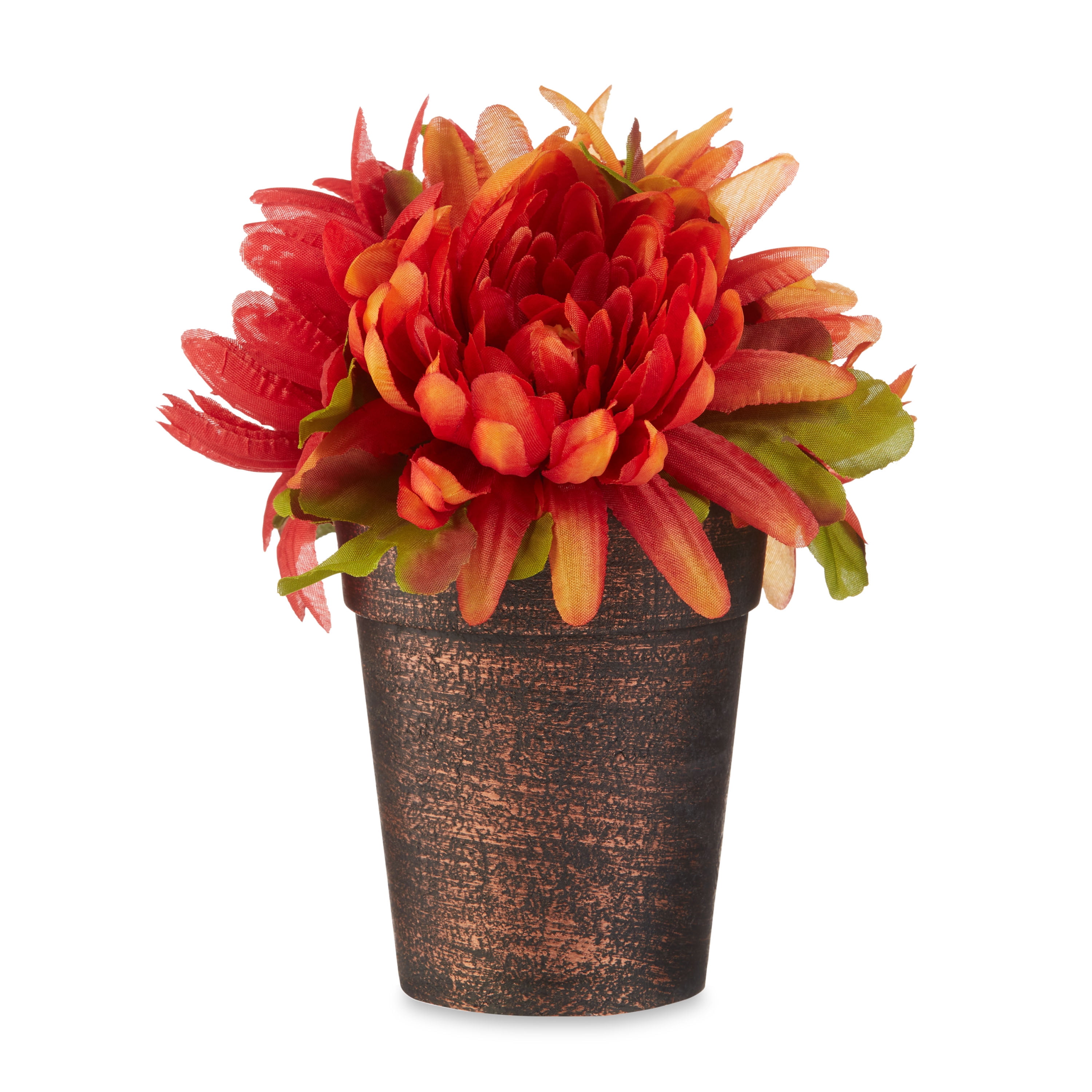 Way to Celebrate 7 inch Potted Artificial Flower (Daisy) Decoration, Multi Color