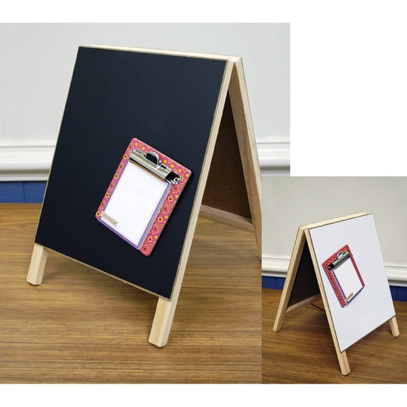 Leisure Arts Celebrate Dual-Sided Dry Erase and Chalkboard Easel 8x12 Inch