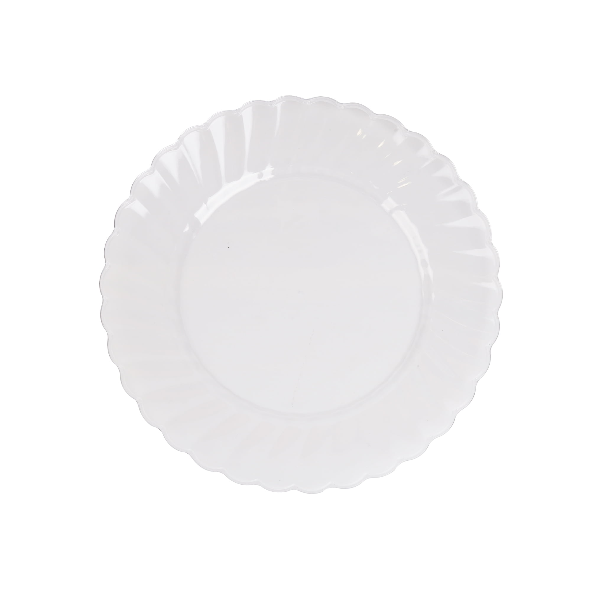Way to Celebrate 9 inch Clear Plastic Plates, Heavy Duty, Disposable