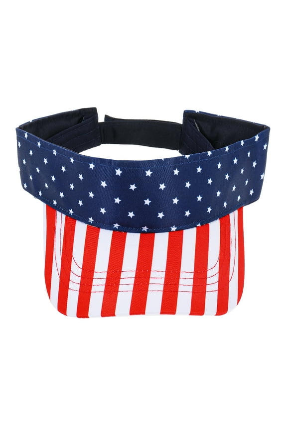 Americana Adjustable Stars and Stripes Visor, 1 Piece