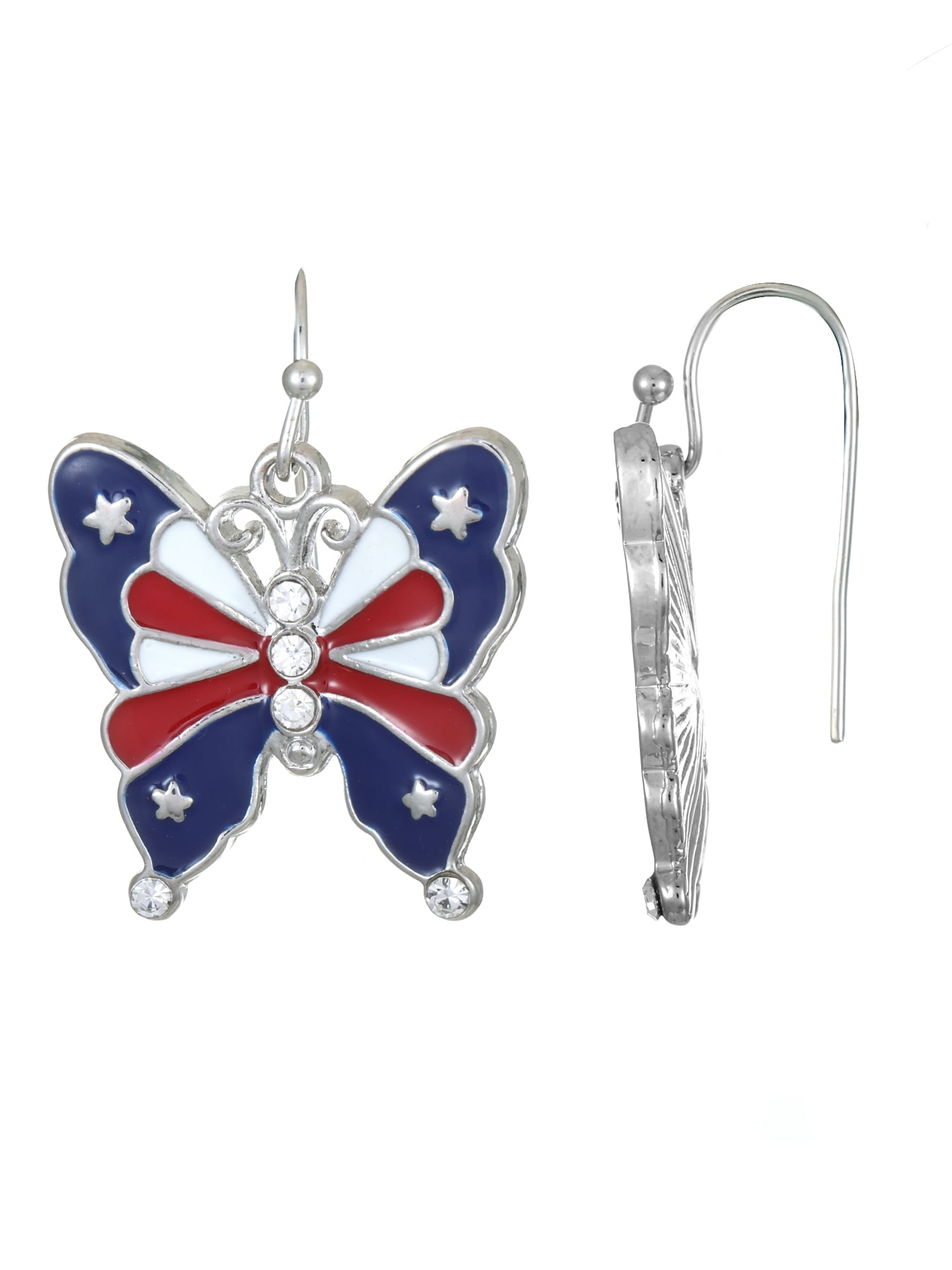 Way to Celebrate Americana Butterfly Earring, 1 Pair