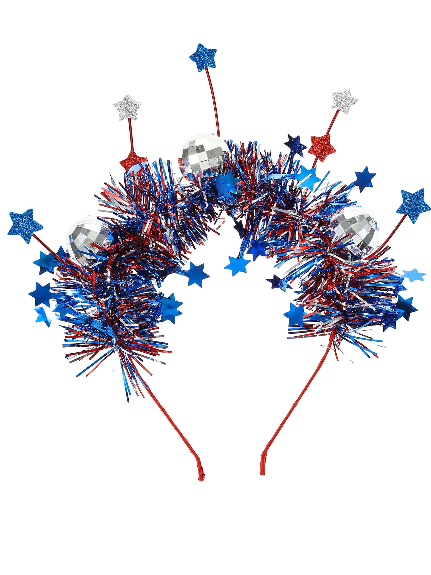 Way to Celebrate Americana Mirrorball Tinsel Headbopper