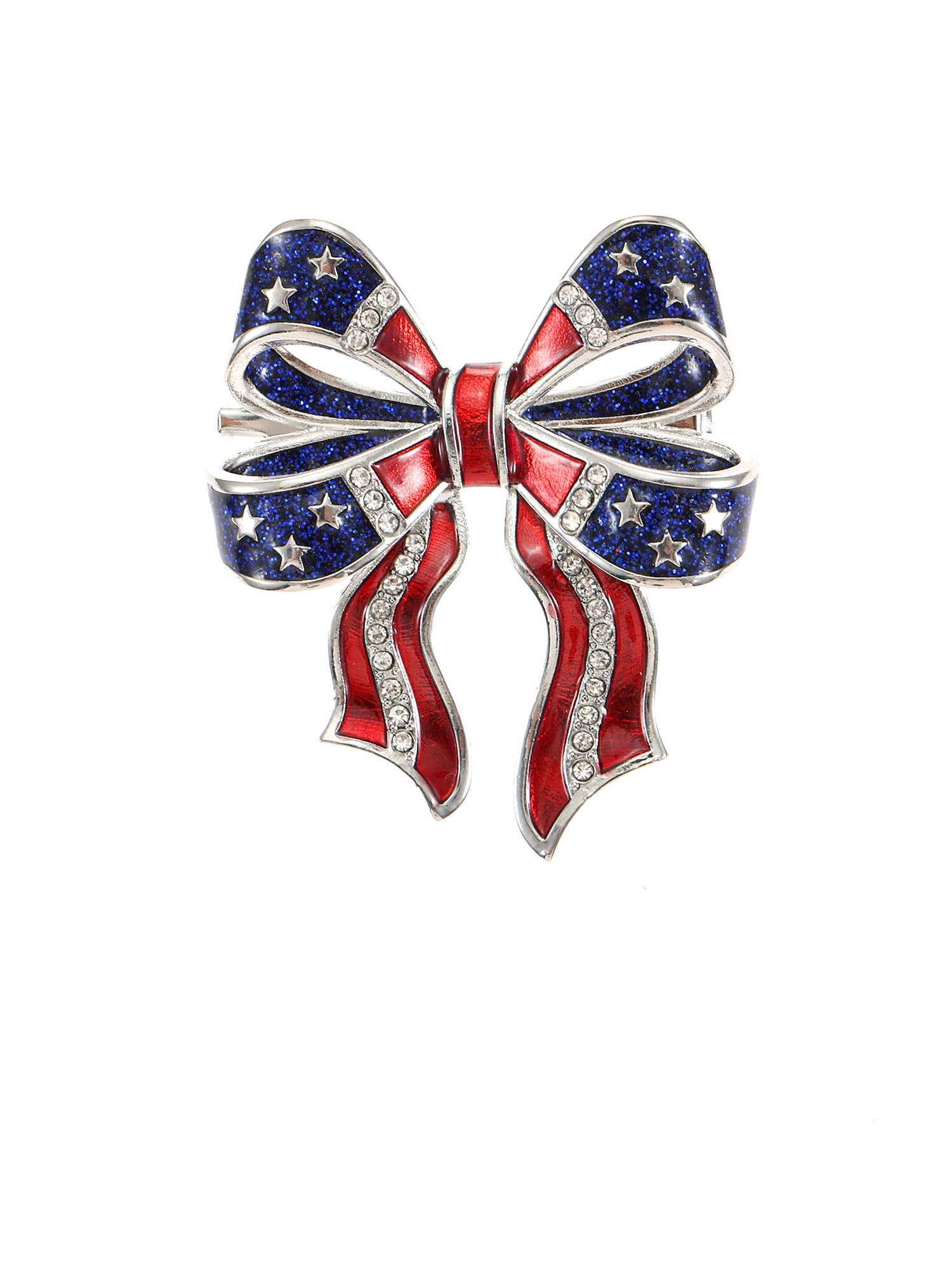 Way to Celebrate Americana Patriotic Bow Pin