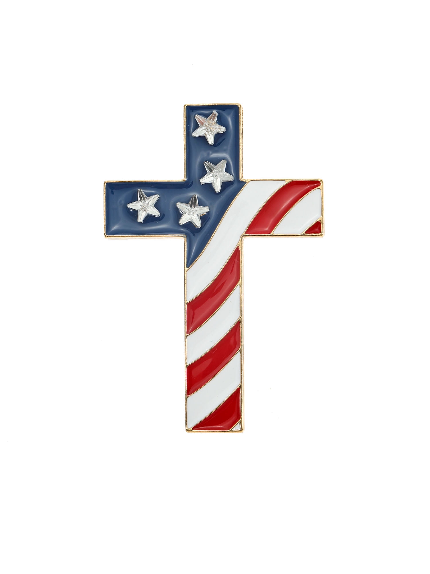 Way to Celebrate Americana Patriotic Cross Pin