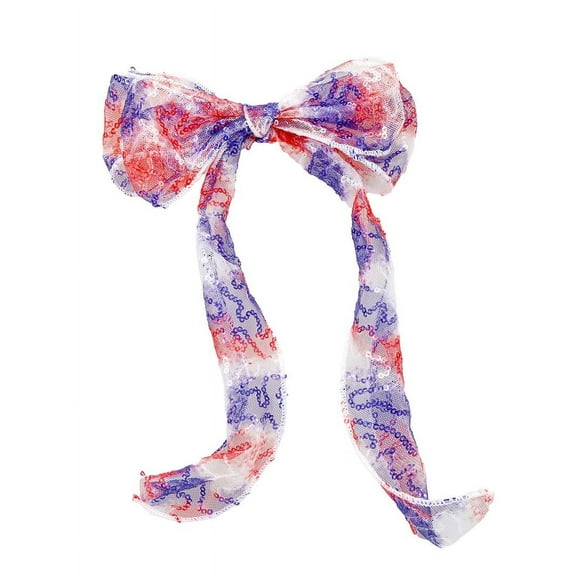 Way to Celebrate Americana Ribbon Bow Barrette