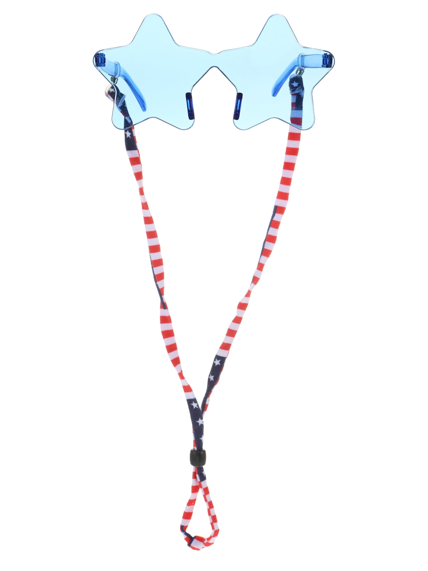 Way to Celebrate Americana Star Glasses with Adjustable Strap, 1 Piece