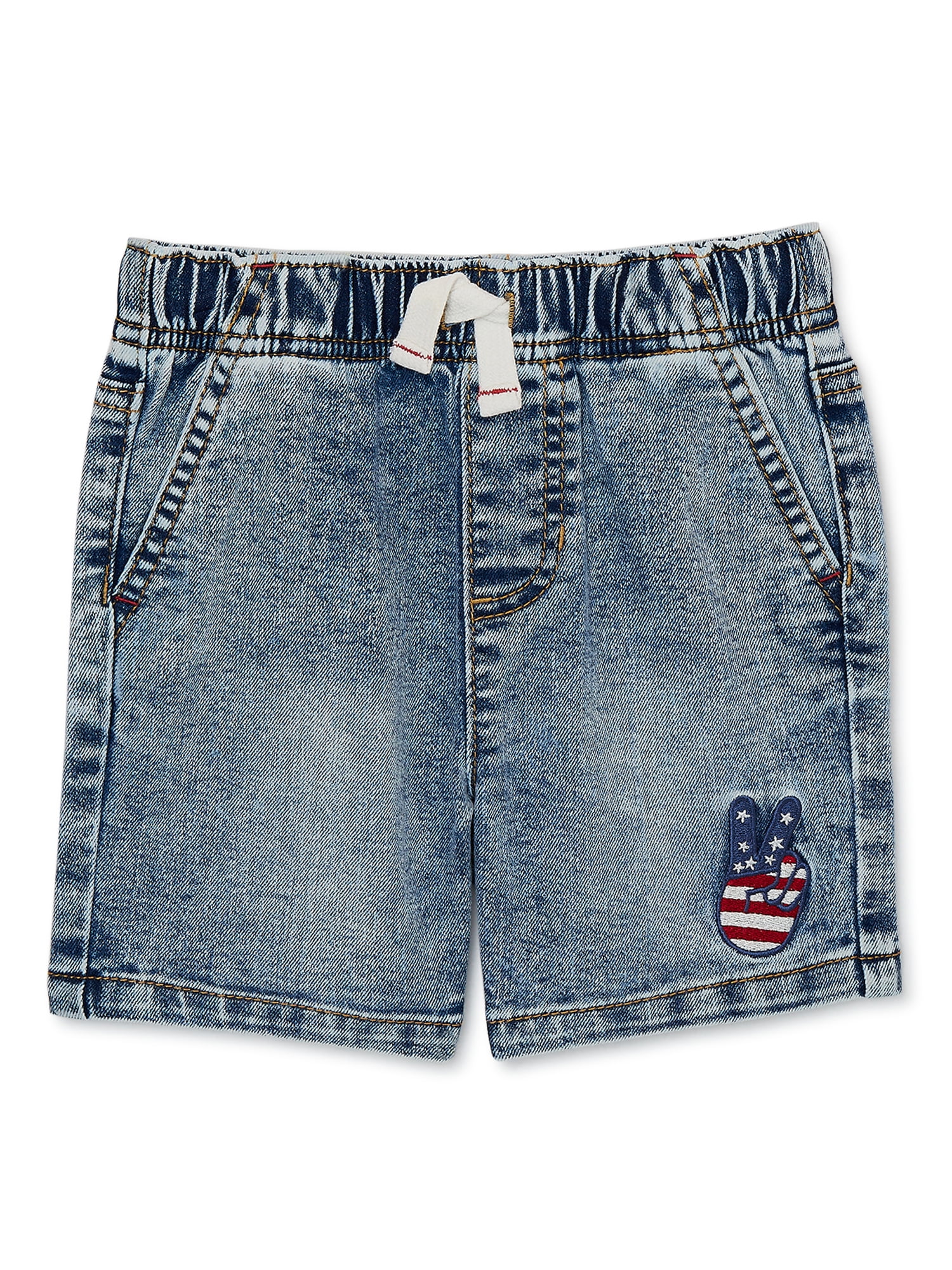 Way to Celebrate Americana Toddler Boy Denim Shorts, Sizes 2T5T