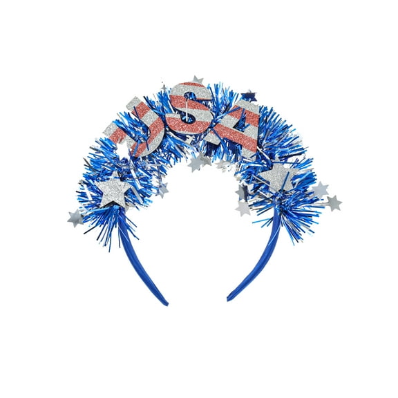 Way to Celebrate Americana "USA" Tinsel Headband, 1 Piece
