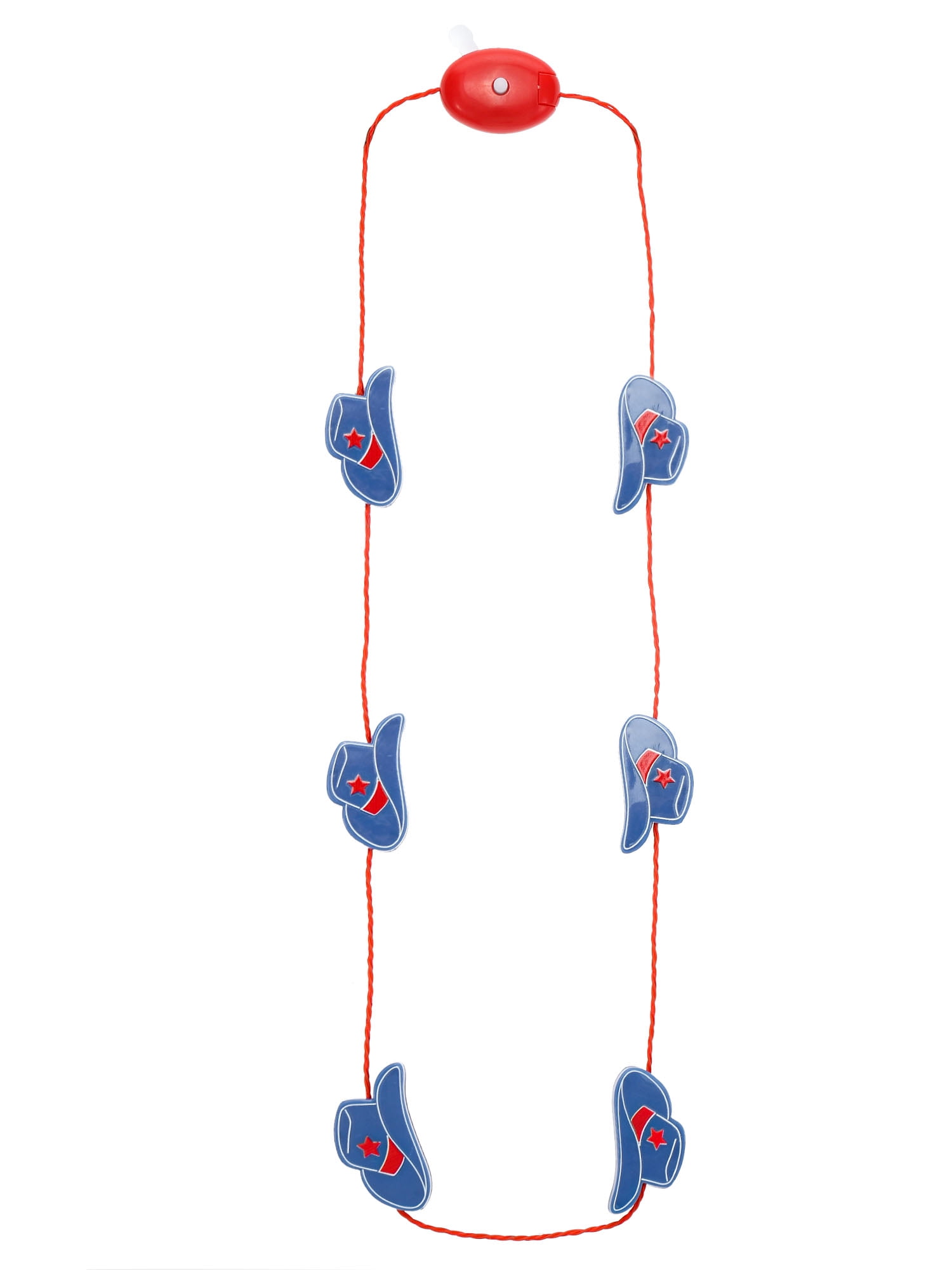 Way to Celebrate Americana Western Hat Light-Up Necklace