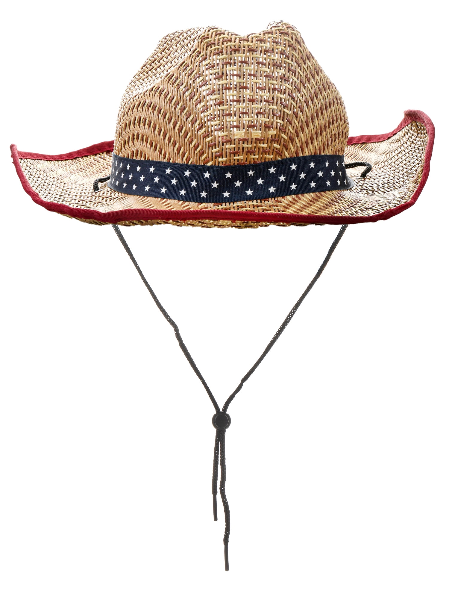 Way to Celebrate Americana Woven Cowboy Hat, Adult Size, 1 Piece