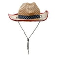 thumbnail image 1 of Way to Celebrate Americana Woven Cowboy Hat, Adult Size, 1 Piece, 1 of 3