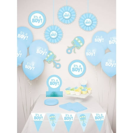 Way to Celebrate Baby Boy Decorations Party Kit