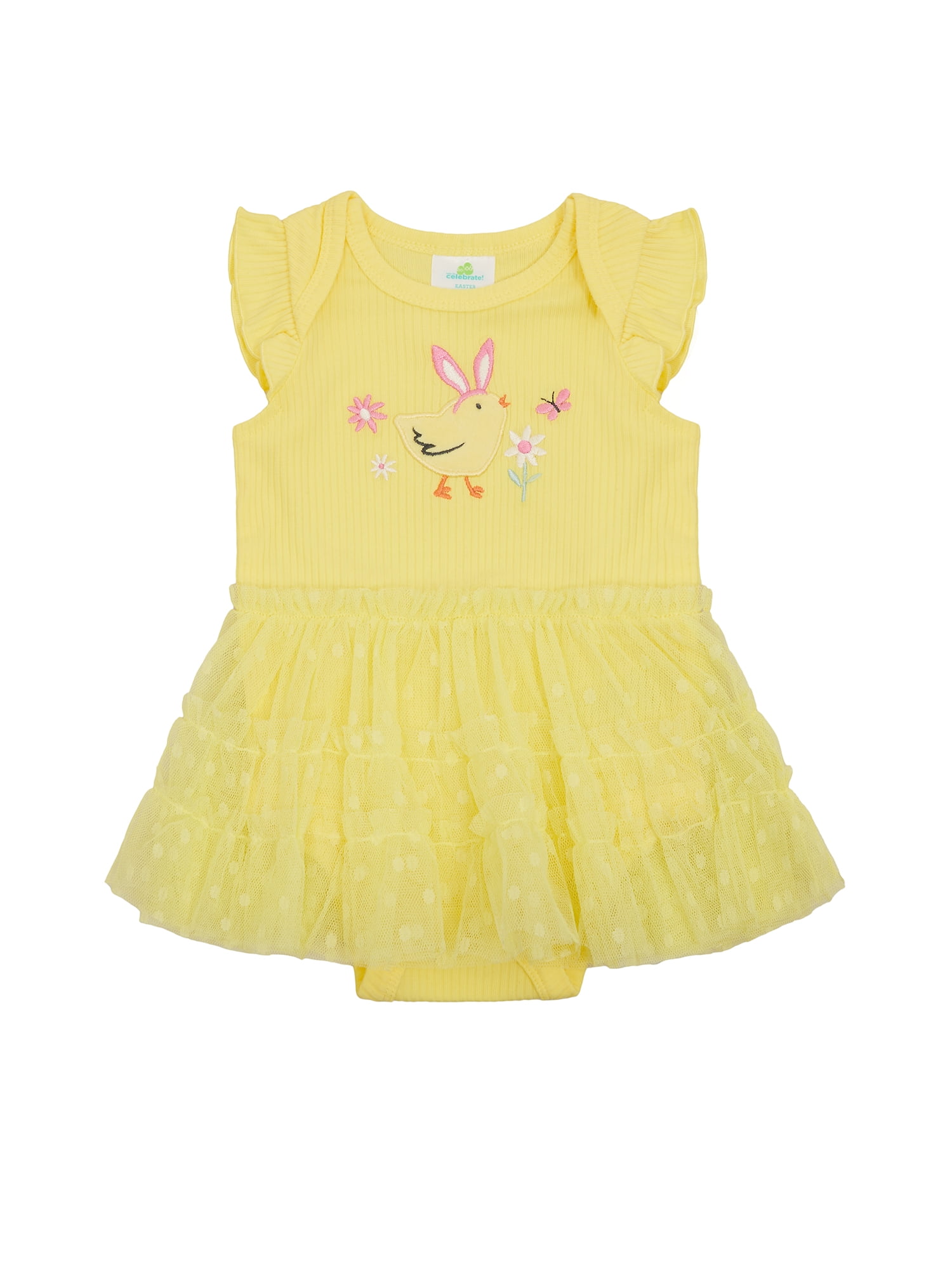 Way to Celebrate Baby Girls Easter Tulle Tutu Dress, Sizes 0-3M-6-9M
