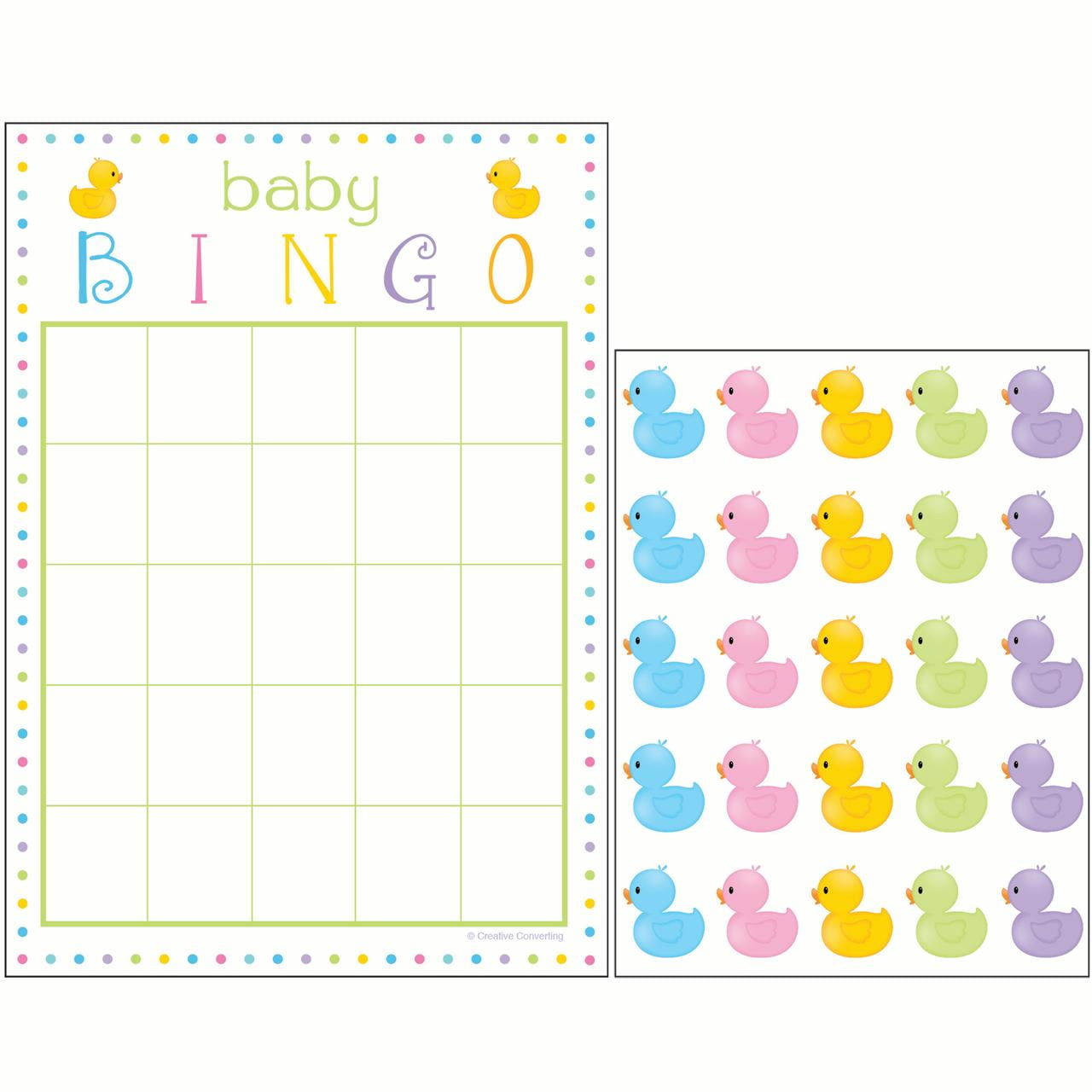 Way to Celebrate! Baby Shower Bingo Game, 10 Ct, Multi-Color