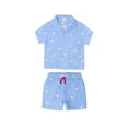thumbnail image 1 of Way to Celebrate Baby and Toddler Boy Americana Shirt and Short Set, Sizes 0-3M-5T, 1 of 11
