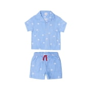 Way to Celebrate Baby and Toddler Boy Americana Shirt and Short Set, Sizes 0-3M-5T