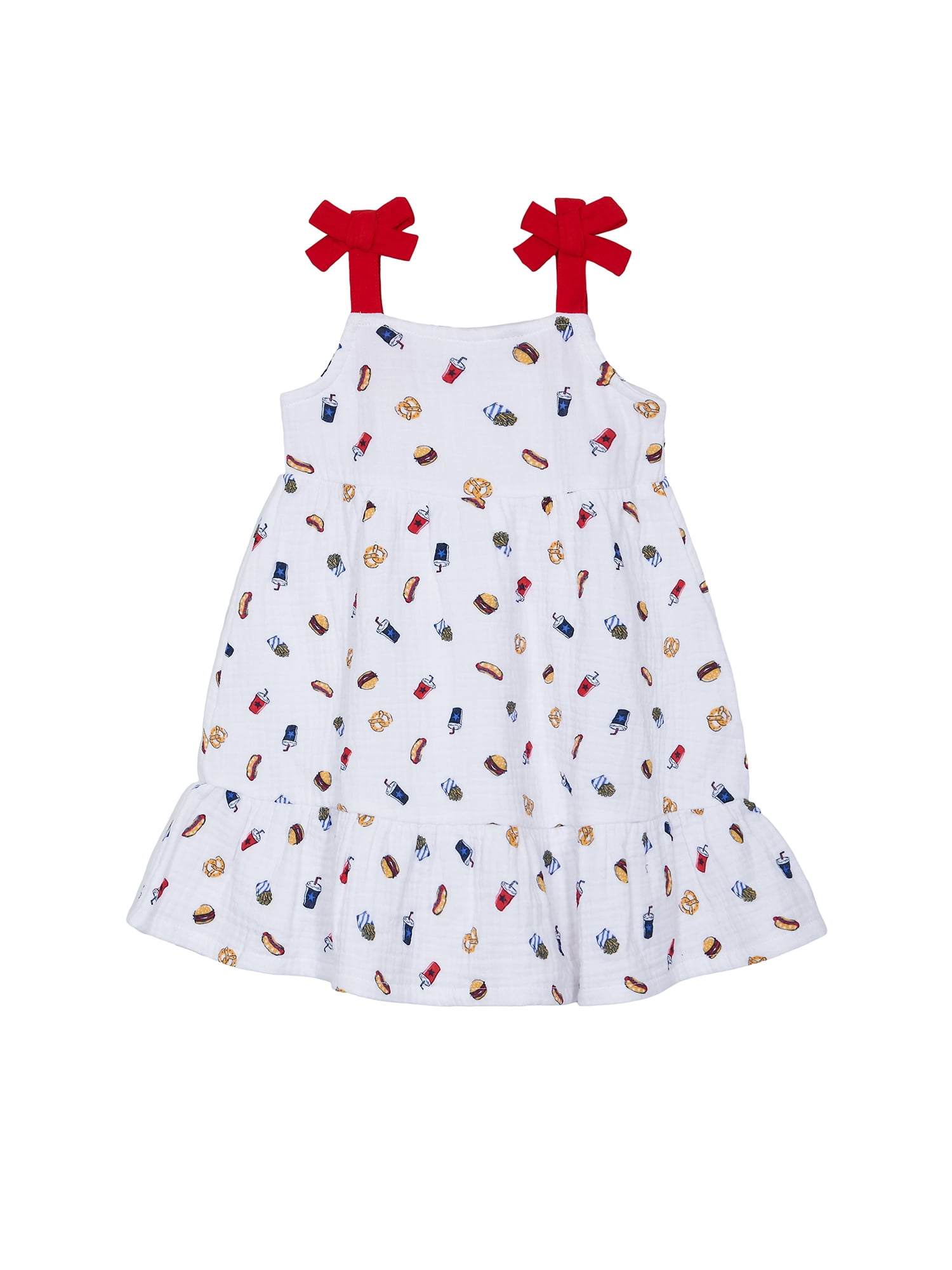 Way to Celebrate Baby and Toddler Girls Americana Dress, Sizes 0-3M-5T