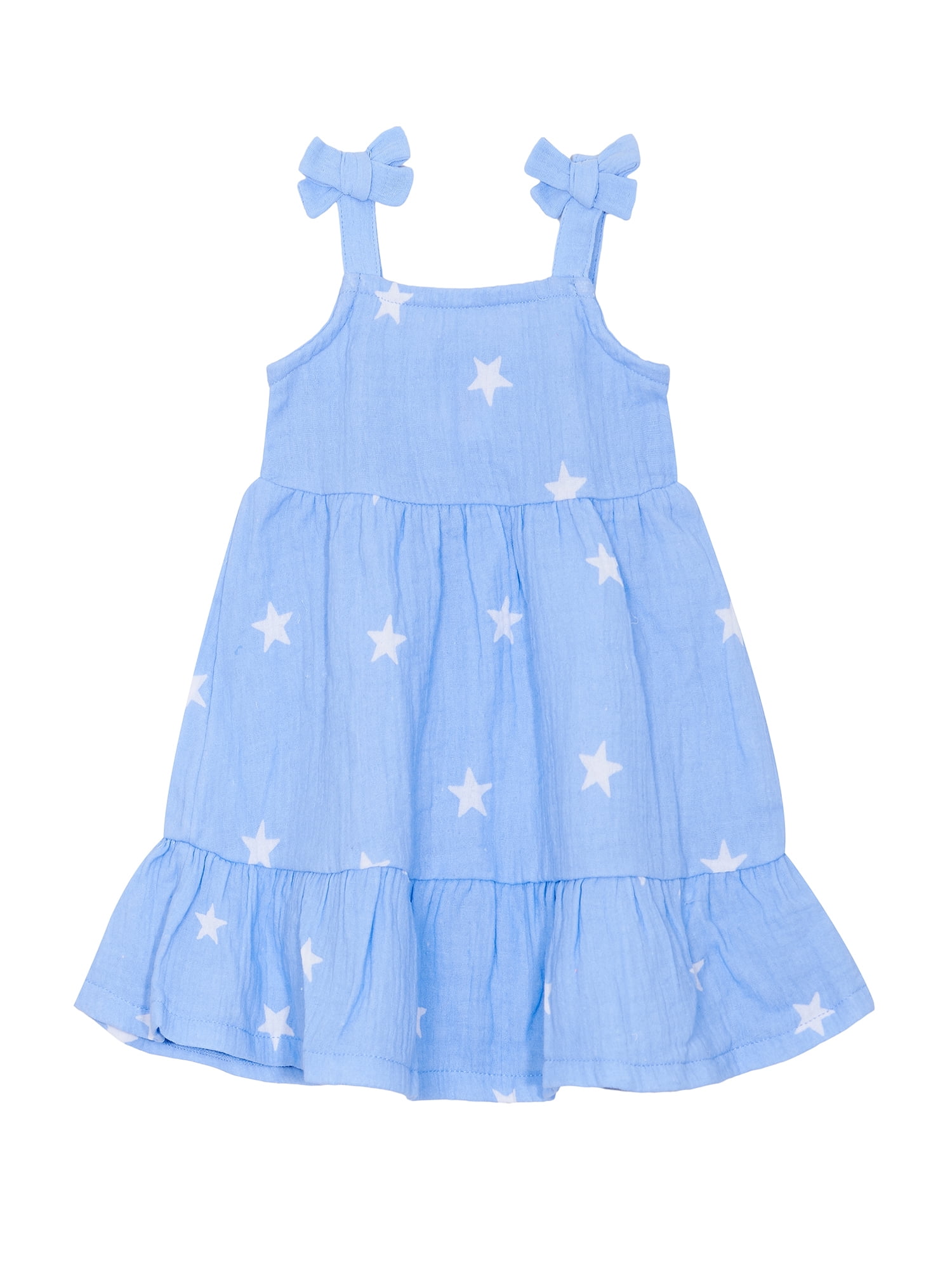 Way to Celebrate Baby and Toddler Girls Patriotic Americana Americana Dress, Sizes 12M-5T