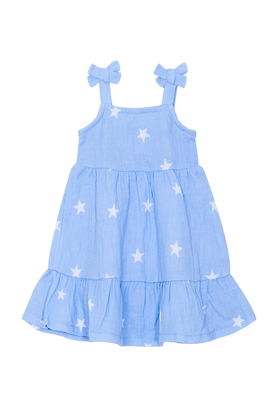 Baby and Toddler Girls Patriotic Americana Americana Dress, Sizes 12M-5T